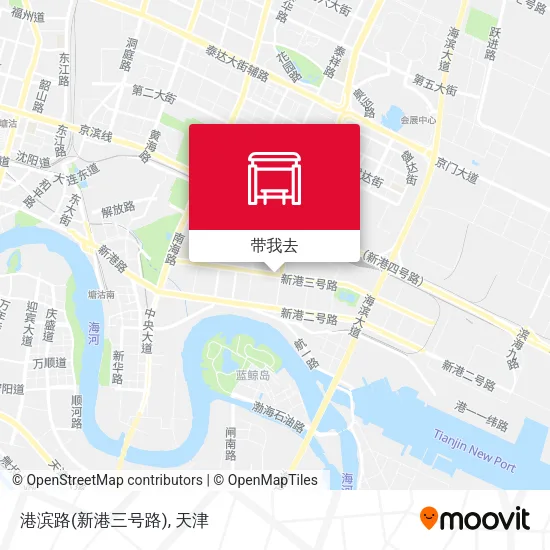 港滨路(新港三号路)地图