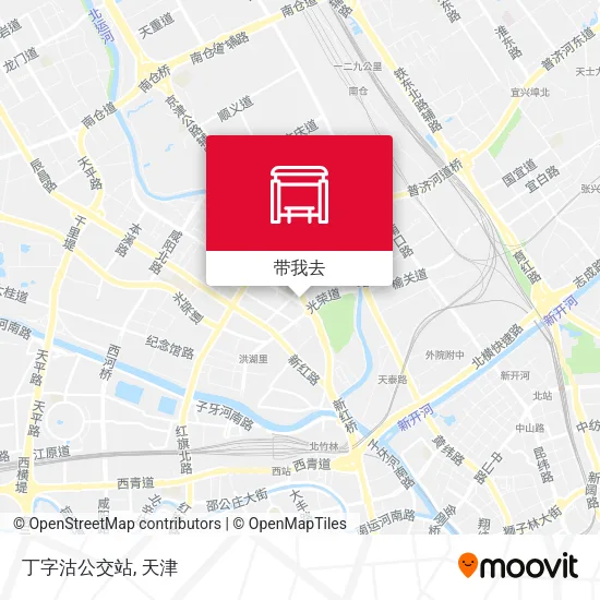 丁字沽公交站地图