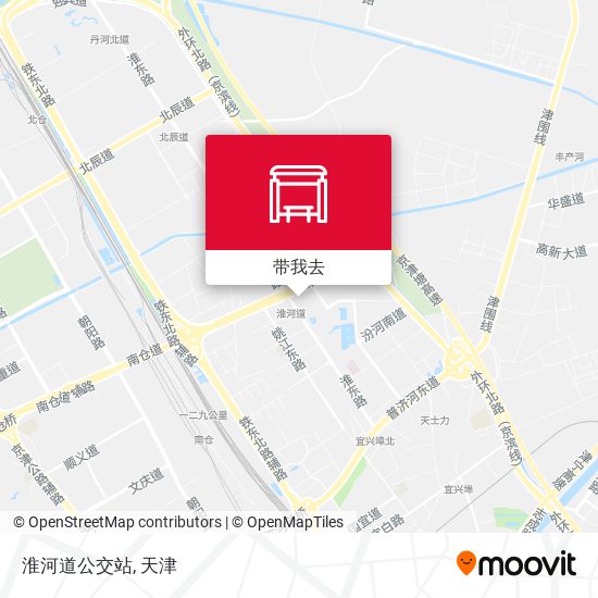 淮河道公交站地图