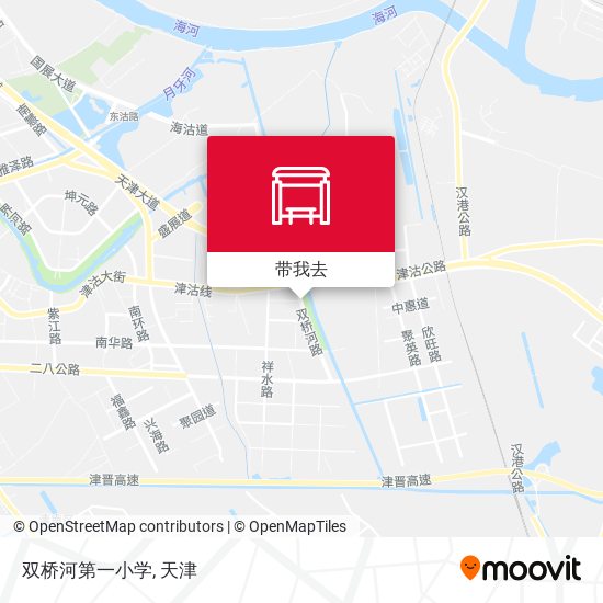 双桥河第一小学地图