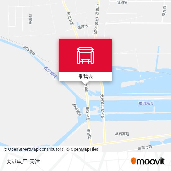 大港电厂地图