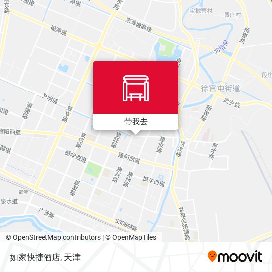 如家快捷酒店地图