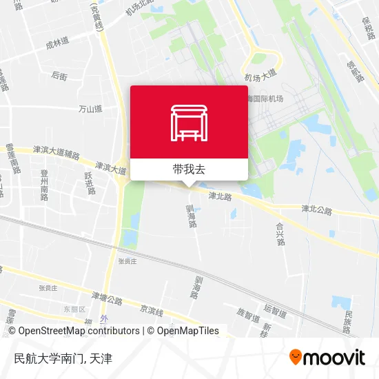 民航大学南门地图
