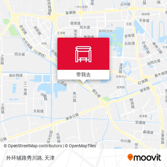 外环辅路秀川路地图