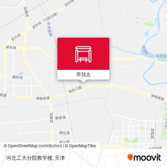 河北工大分院教学楼地图