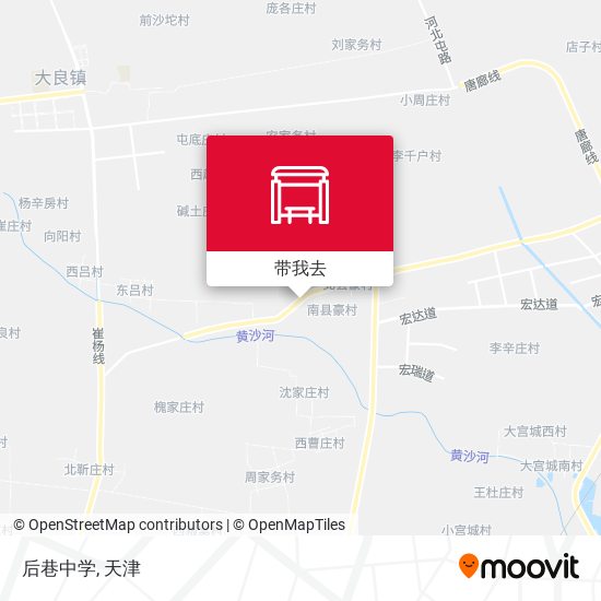 后巷中学地图