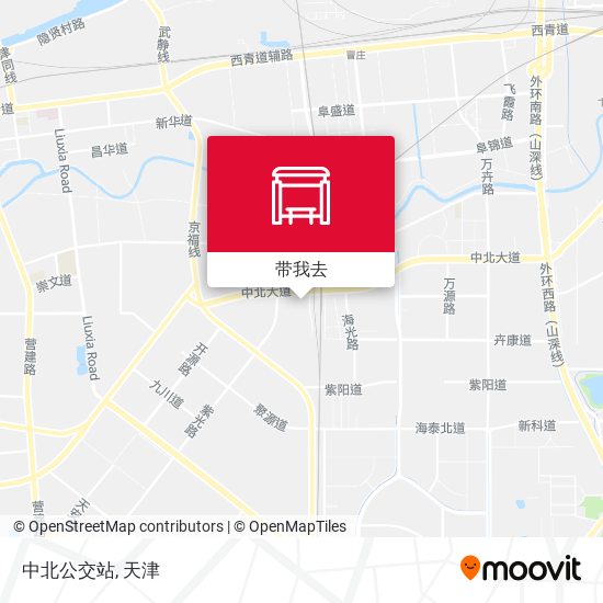 中北公交站地图