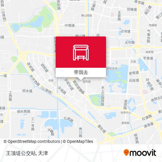 王顶堤公交站地图