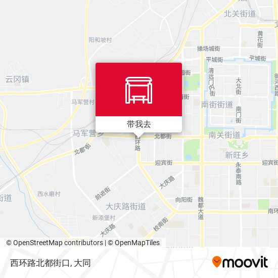 西环路北都街口地图