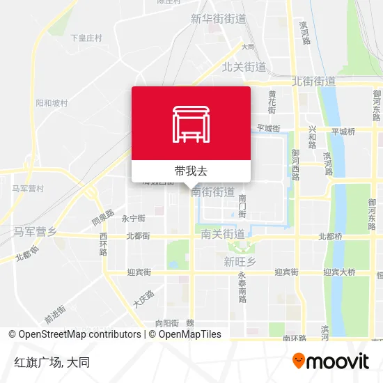 红旗广场地图