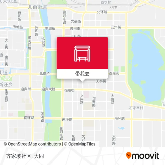 齐家坡社区地图