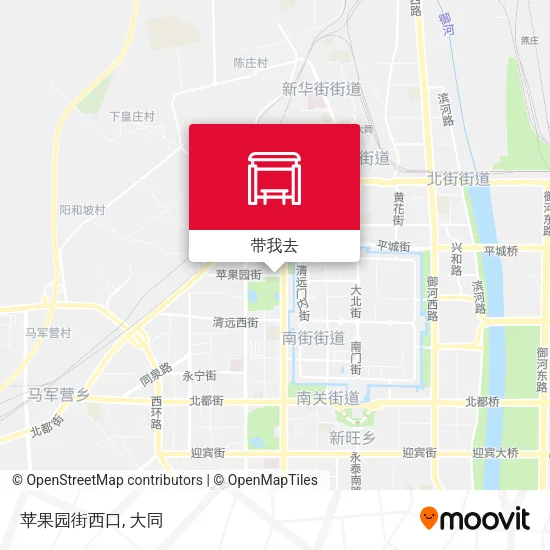 苹果园街西口地图