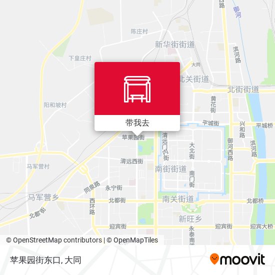 苹果园街东口地图