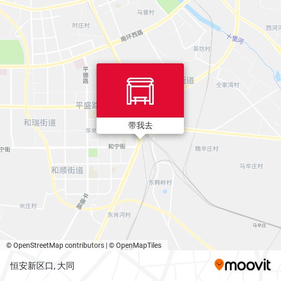 恒安新区口地图