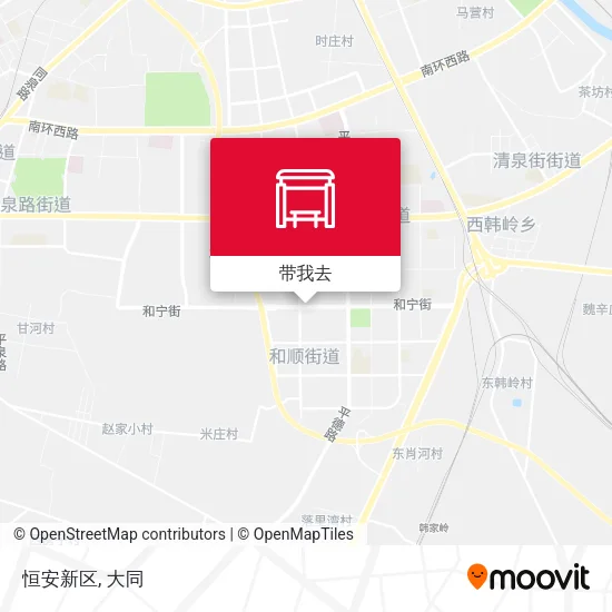 恒安新区地图