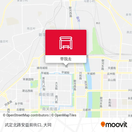 武定北路安益前街口地图