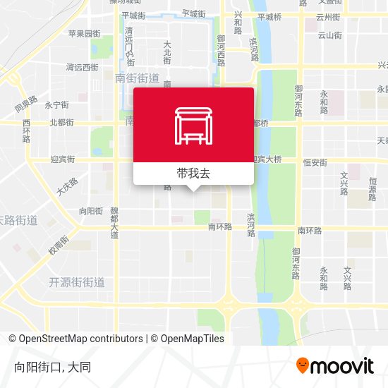 向阳街口地图