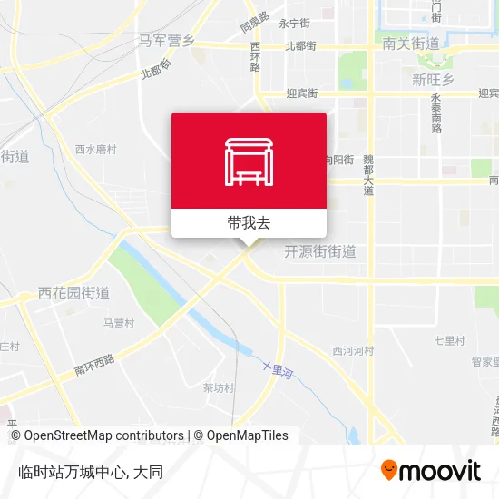 临时站万城中心地图