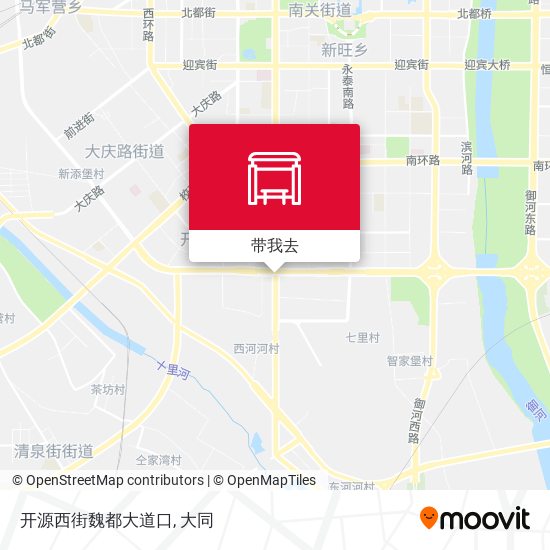 开源西街魏都大道口地图