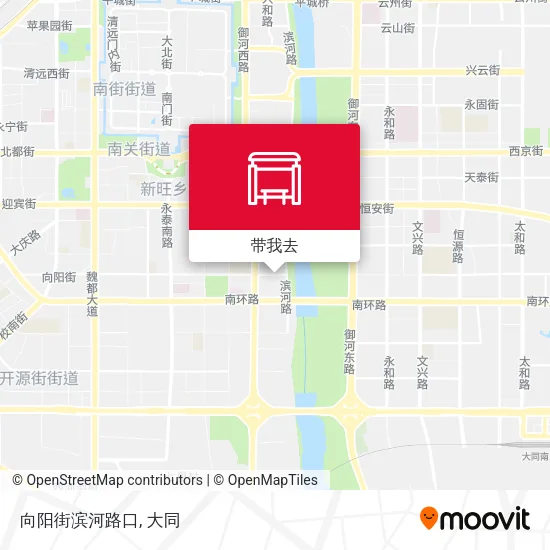 向阳街滨河路口地图