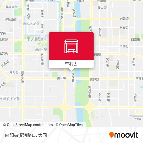 向阳街滨河路口地图
