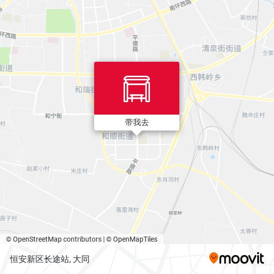 恒安新区长途站地图