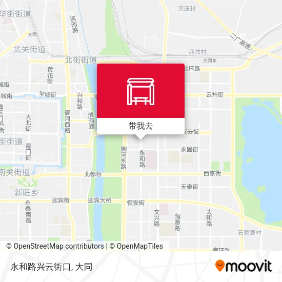 永和路兴云街口地图