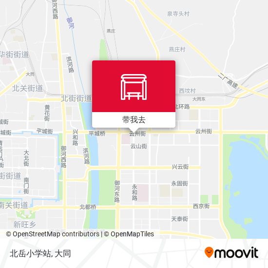 北岳小学站地图