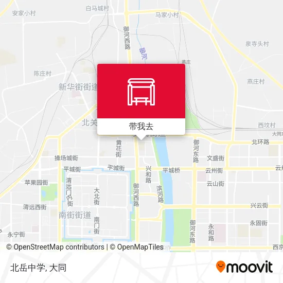 北岳中学地图