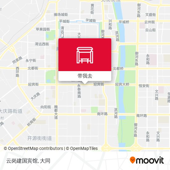 云岗建国宾馆地图