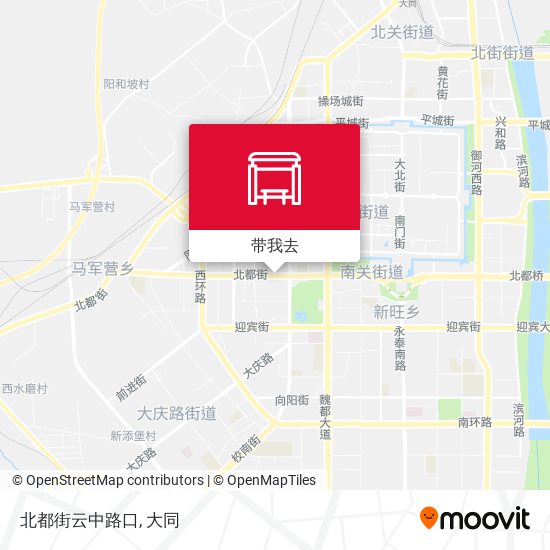 北都街云中路口地图