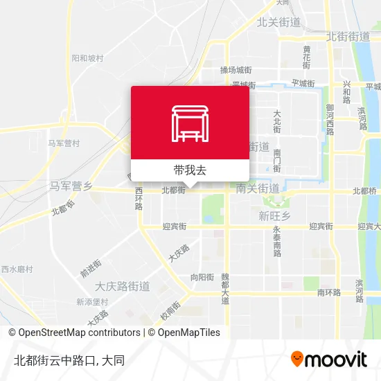北都街云中路口地图