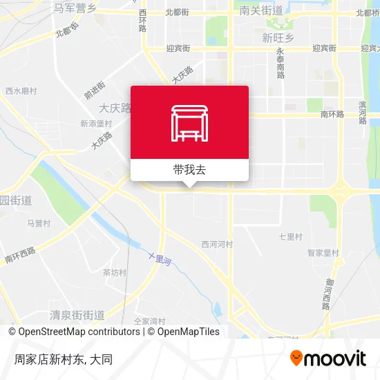 周家店新村东地图