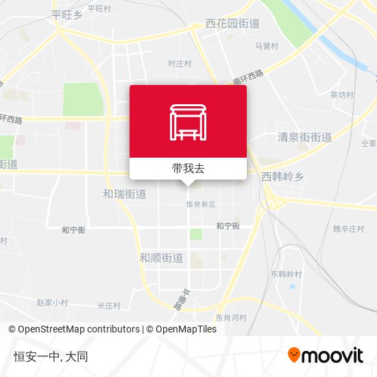 恒安一中地图