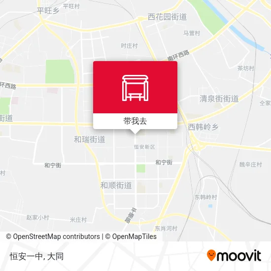 恒安一中地图