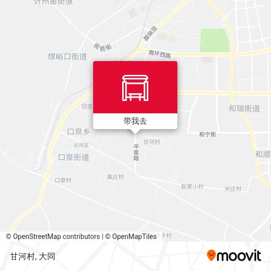 甘河村地图