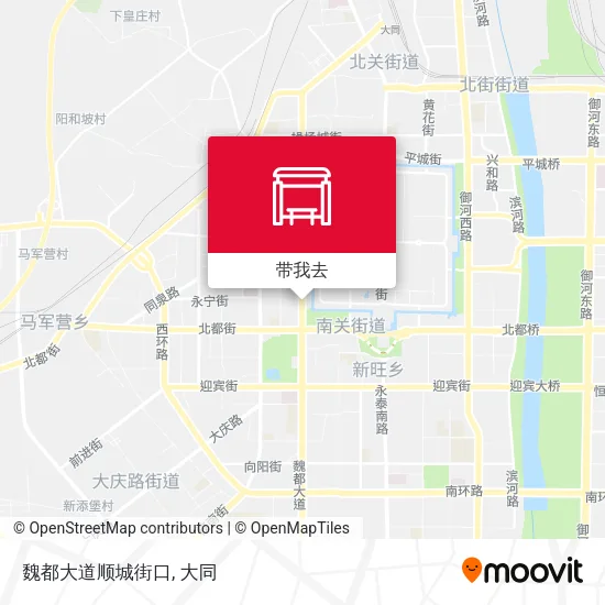 魏都大道顺城街口地图
