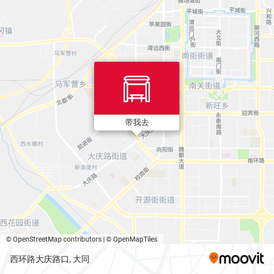 西环路大庆路口地图