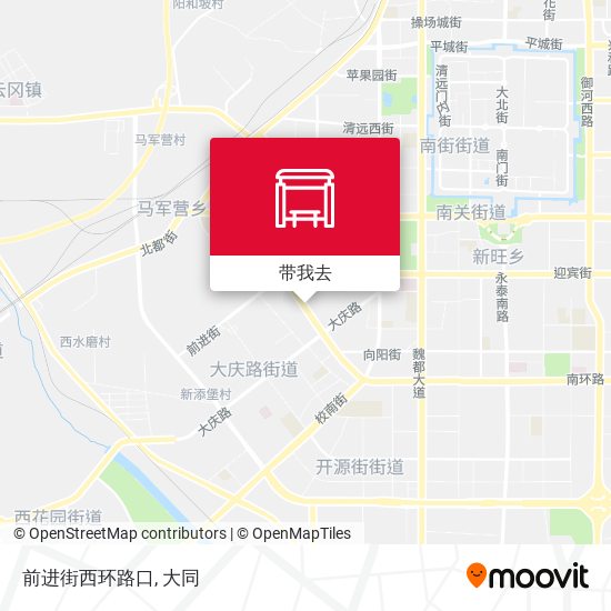 前进街西环路口地图