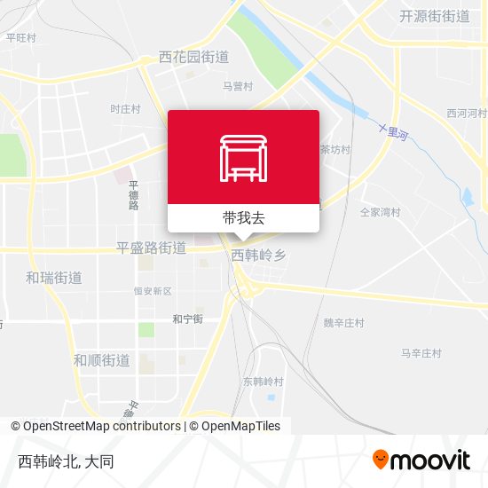 西韩岭北地图