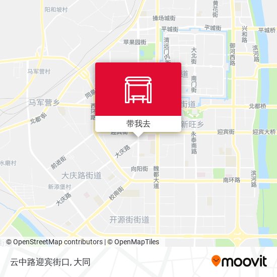 云中路迎宾街口地图