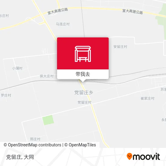 党留庄地图
