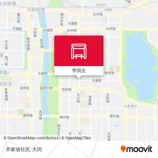 齐家坡社区地图