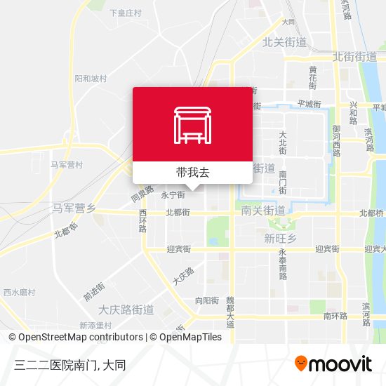 三二二医院南门地图