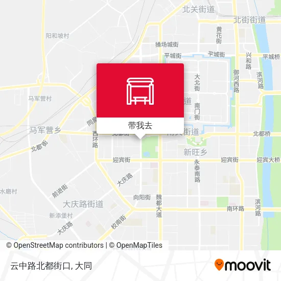 云中路北都街口地图