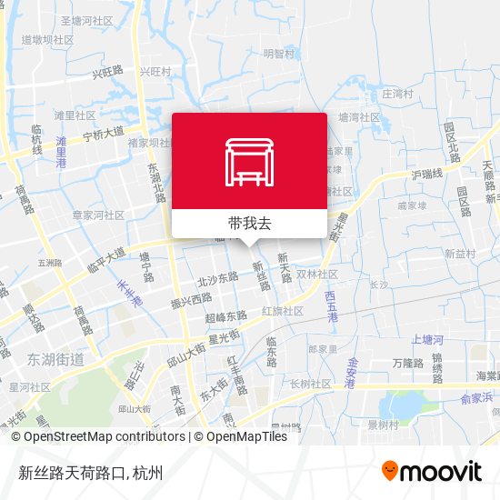 新丝路天荷路口地图
