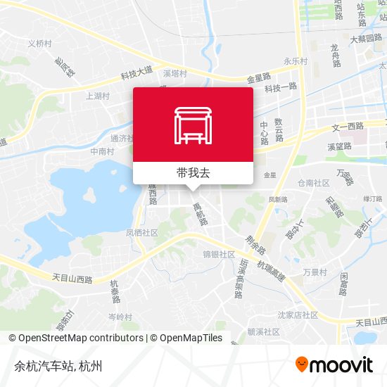 余杭汽车站地图