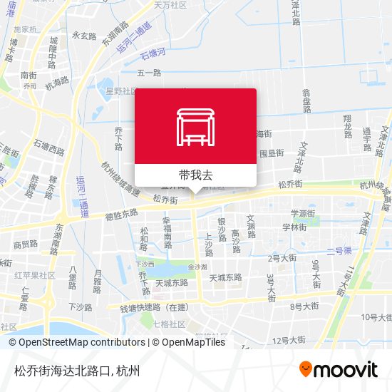 松乔街海达北路口地图