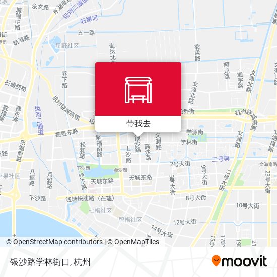 银沙路学林街口地图
