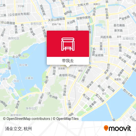 涌金立交地图